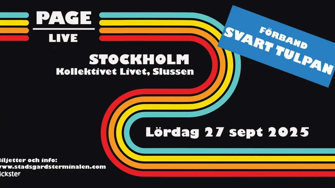 PAGE Live i Stockholm med förbandet Svart Tulpan 🎹🎤✨
