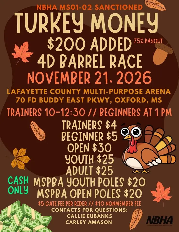 Turkey Money Barrel Race 🦃