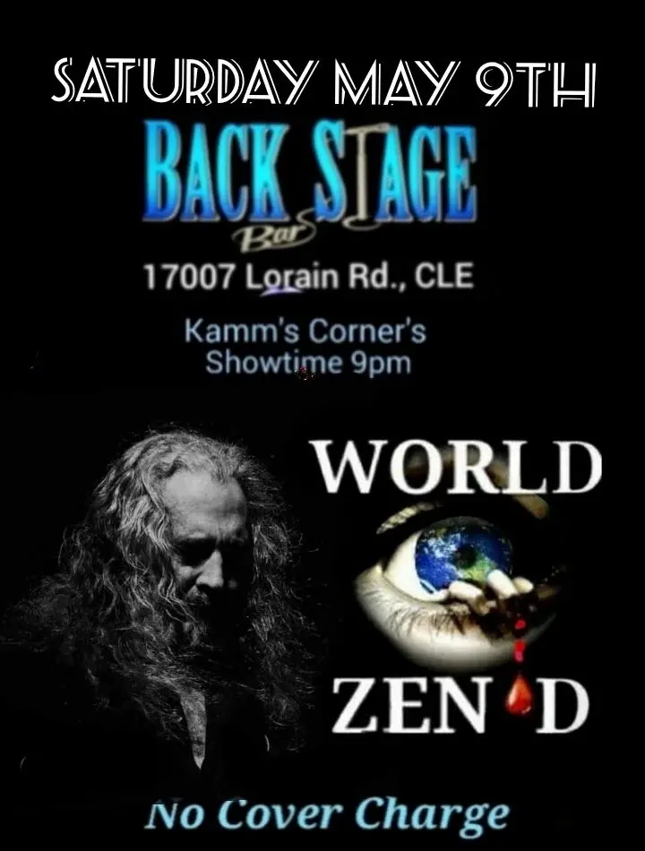 May 9th KAMM'S CORNER'S IS HOSTING THE MOST EXCITING ROCK EVENT IN TOWN. World Zen'd takin0