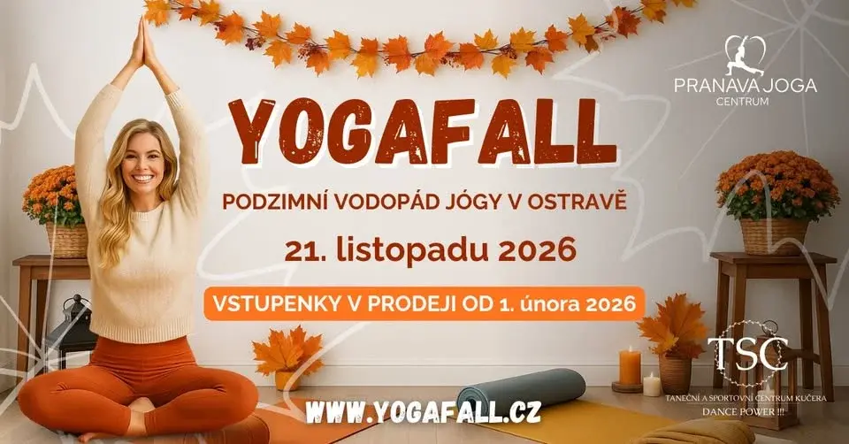 🍁 YOGAFALL Ostrava - Podzimní vodopád jógy 