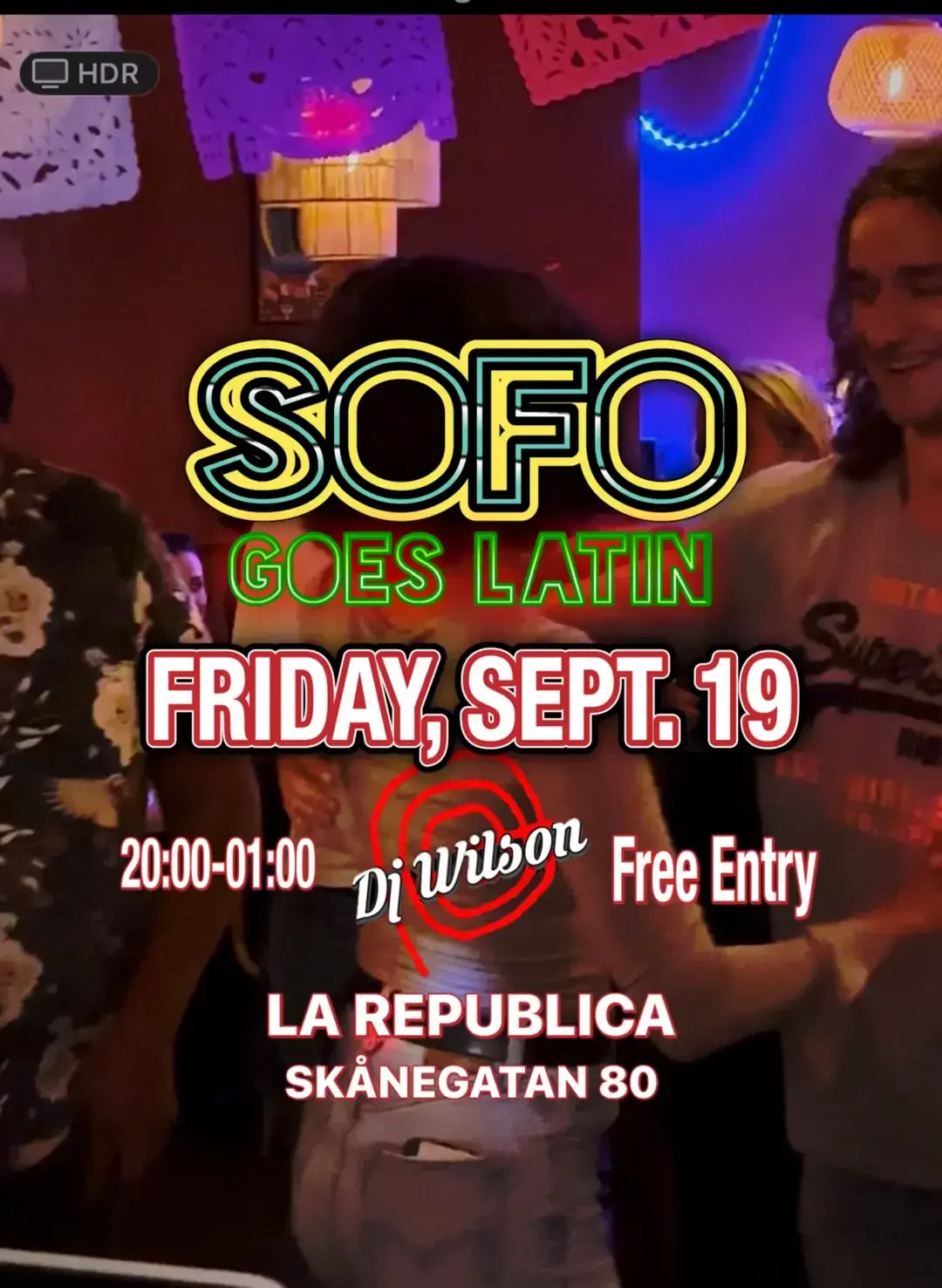 SOFO Goes Latin! Free entry