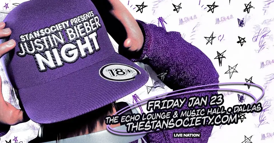 Justin Bieber Night: Presented by Stan Society - 18+ Event