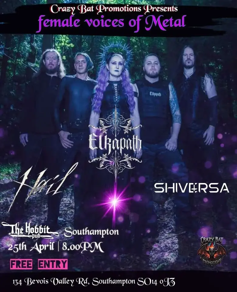Elkapath/Hail/Shiversa /Female Voices of Metal night @ The Hobbit Pub Southampton