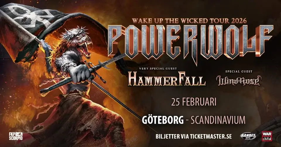 Powerwolf + HammerFall + Wind Rose | Göteborg