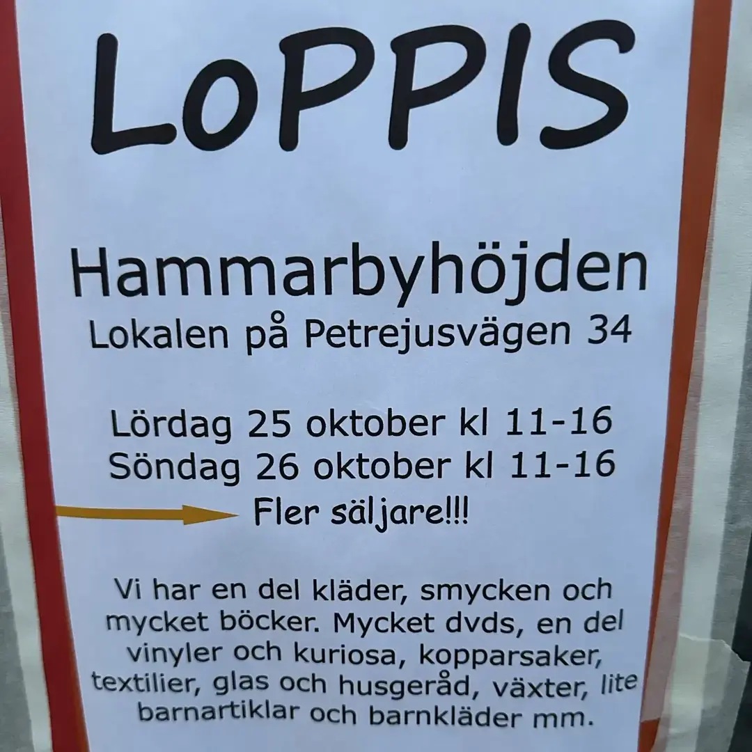 Loppis i Hammarbyhöjden 🧺🪙