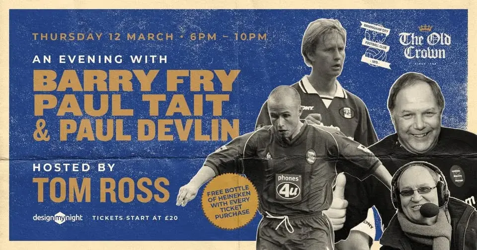 An evening with Barry Fry, Paul Tait & Paul Devlin at The Old Crown