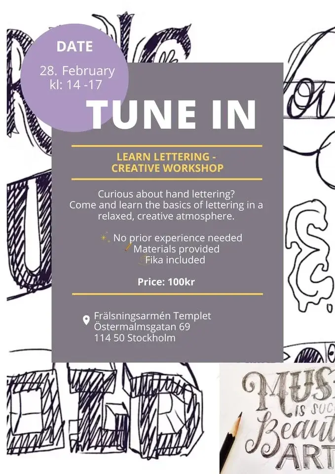 Tune in - Lettering Workshop