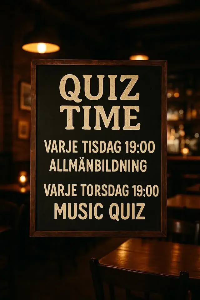 Music Quiz- Ölstugan Gullmarsplan