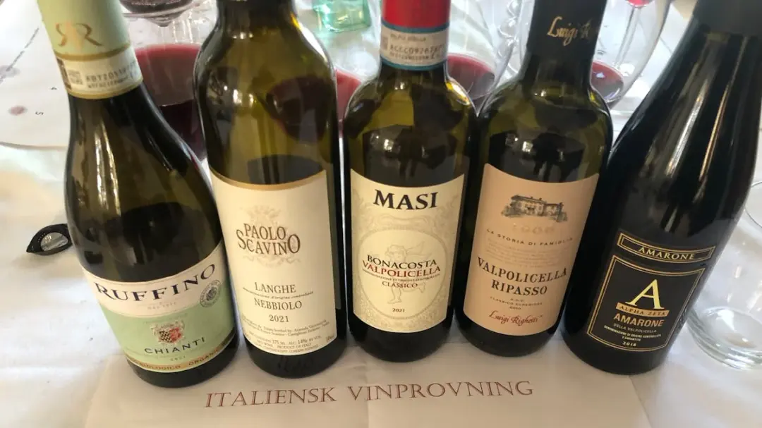   Vinprovning Malmö  med Italienska viner. År 2026 8/8 kl 17.00