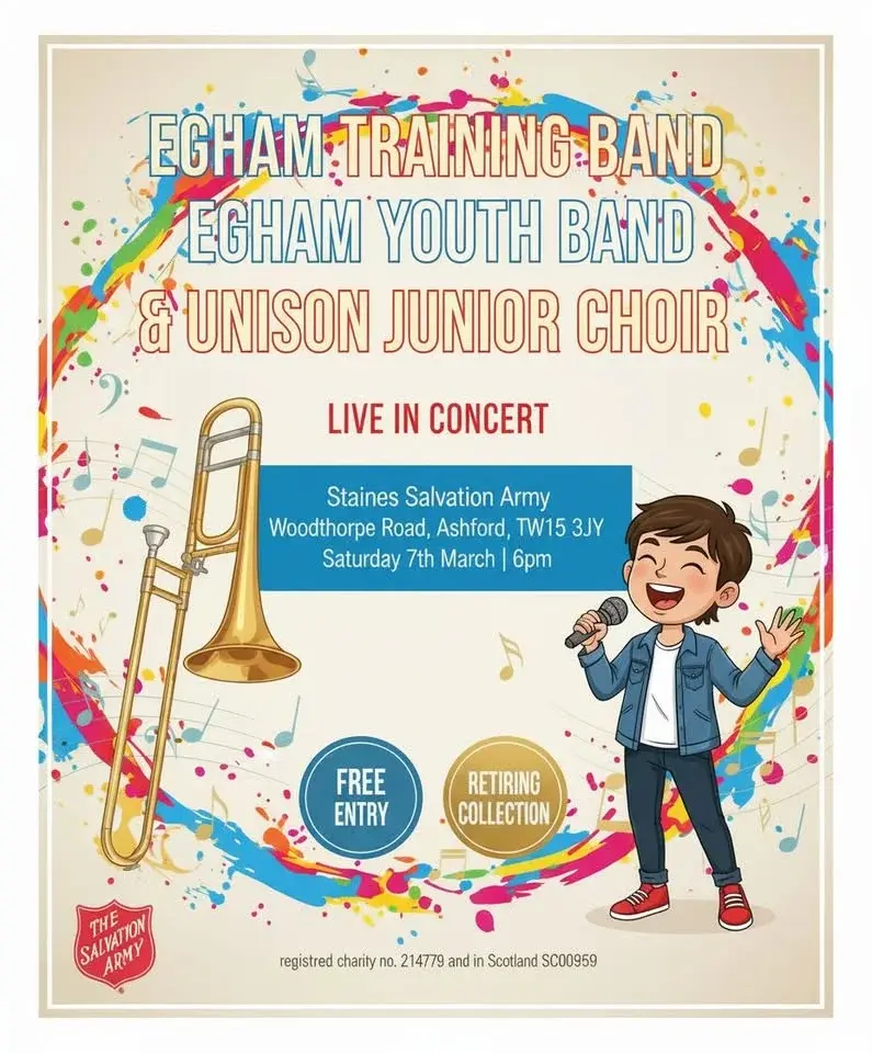 Egham Training Band, Egham Youth Band and Unison Junior Choir's Concert!!
