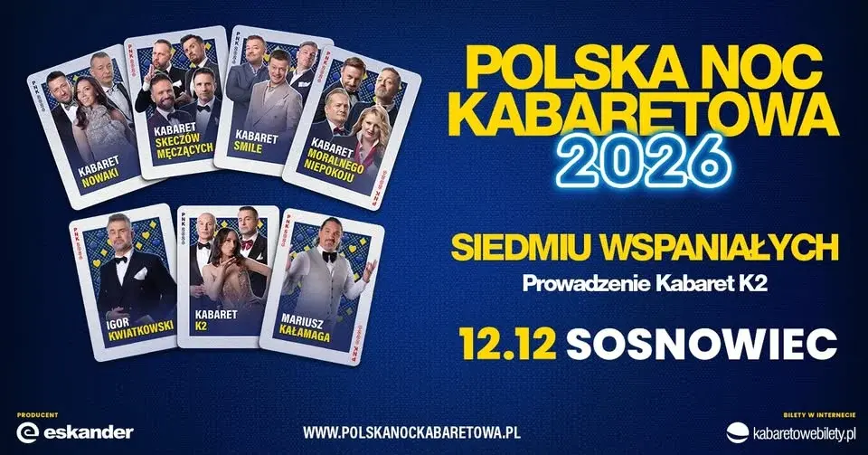 ⭐️12.12.2026 Sosnowiec⭐️ Polska Noc Kabaretowa 2026 • Siedmiu wspaniałych