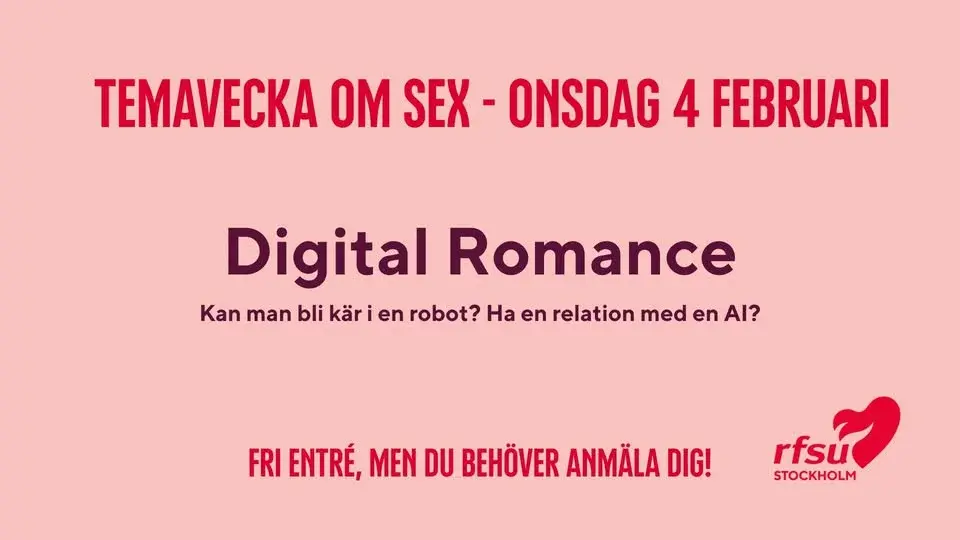 Digital Romance - Kan man bli kär i en robot? Ha en relation med en AI?