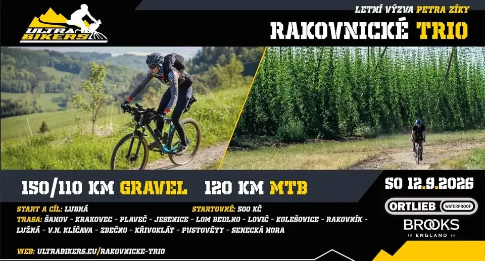 RAKOVNICKÉ TRIO - 110-150km Výzva UltraBikers Cupu