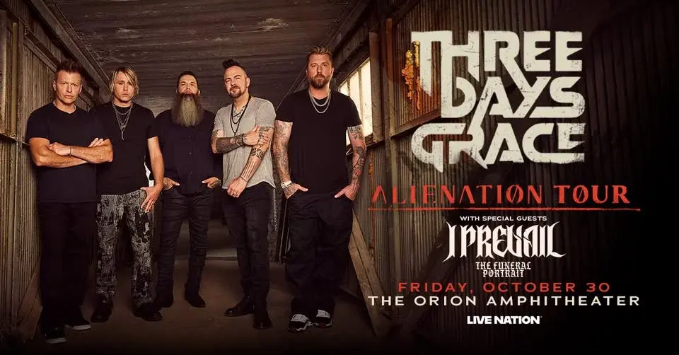 Three Days Grace: Alienation Tour with  I Prevail & The Funeral Portrait