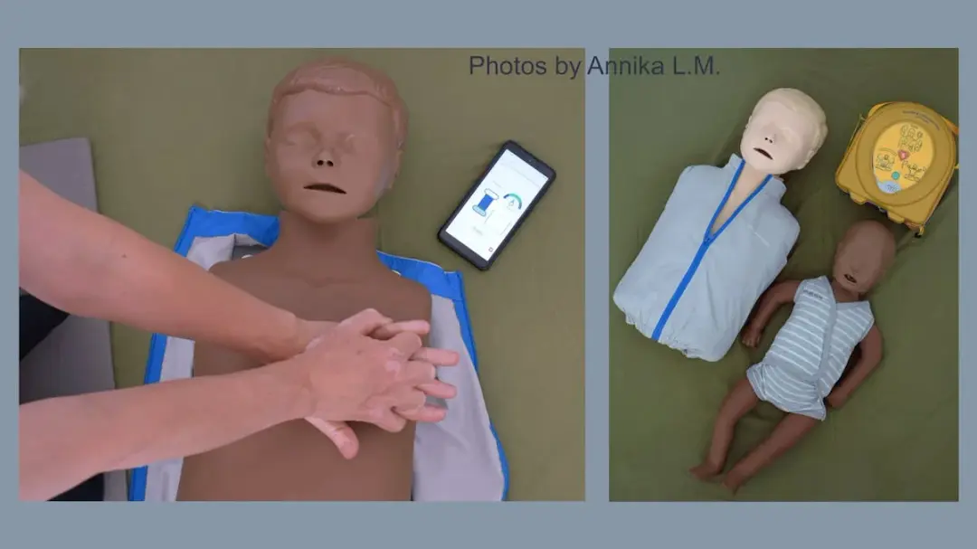 First aid for Babies & Toddlers: 30 min. Unsupervised training - CPR, AED and choking
