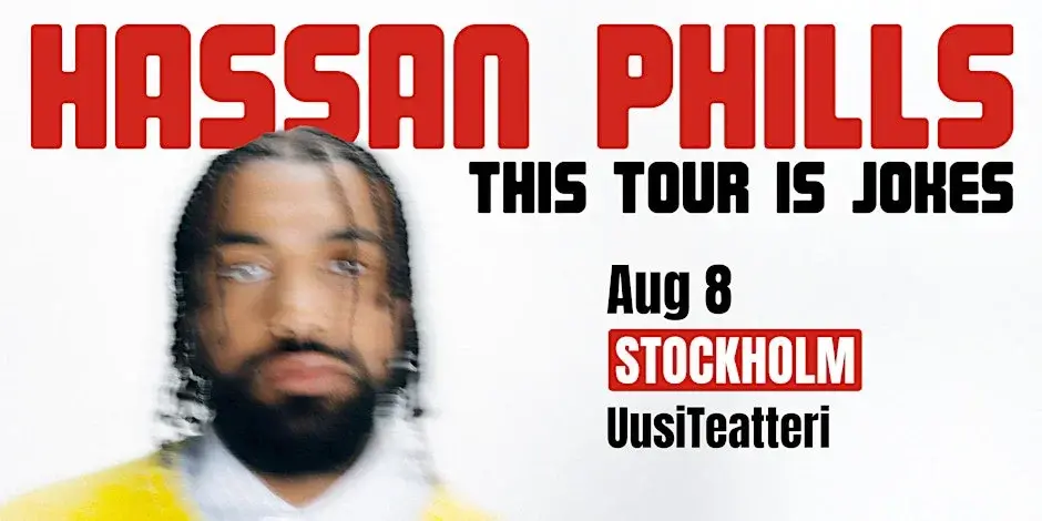 đ€Ł Hassan Phills: This Tour Is Jokes â Standup i Stockholm đ€