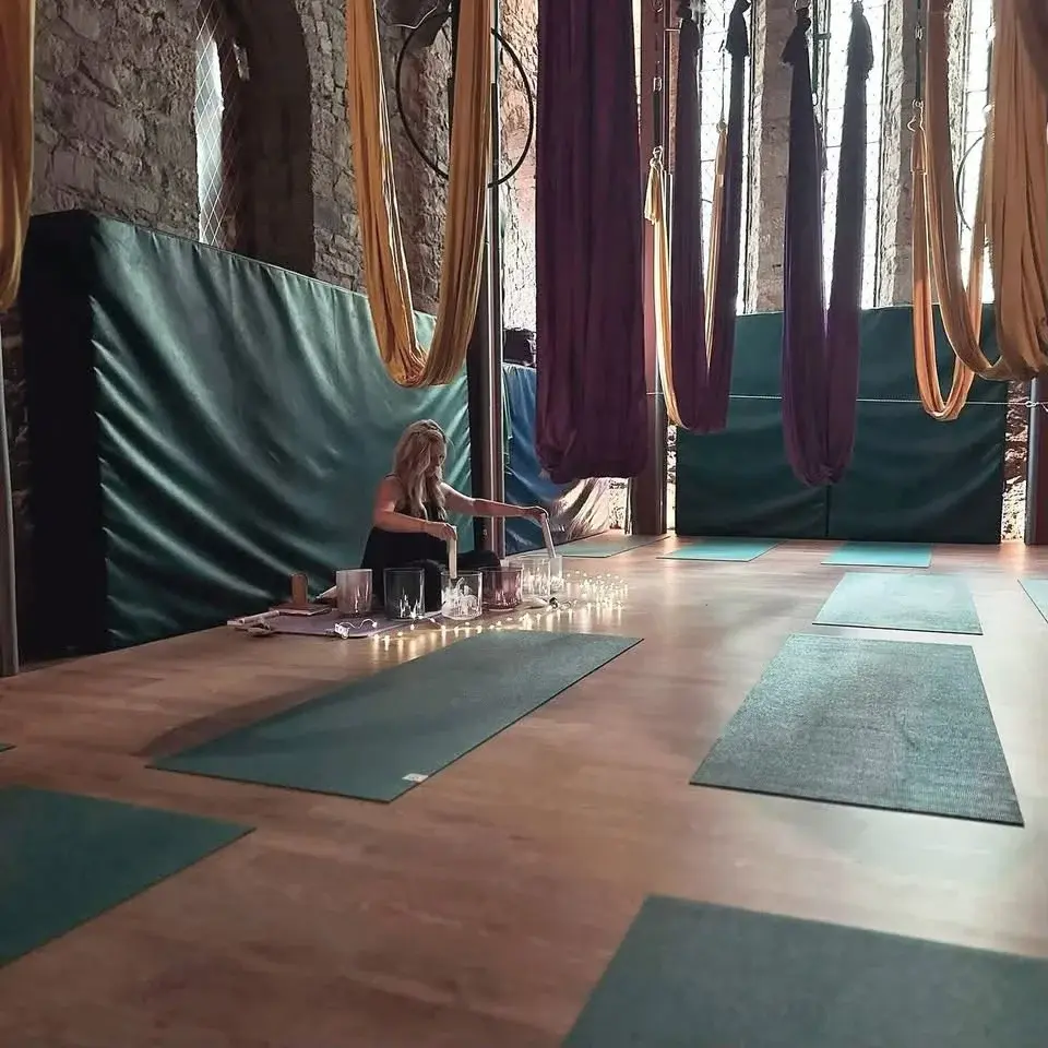 Hammocks and Crystal Singing Bowl Session
