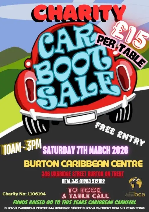 The B.C.A Charity Car Boot Sale 2026