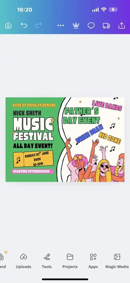 Nick smith Music festival 2026