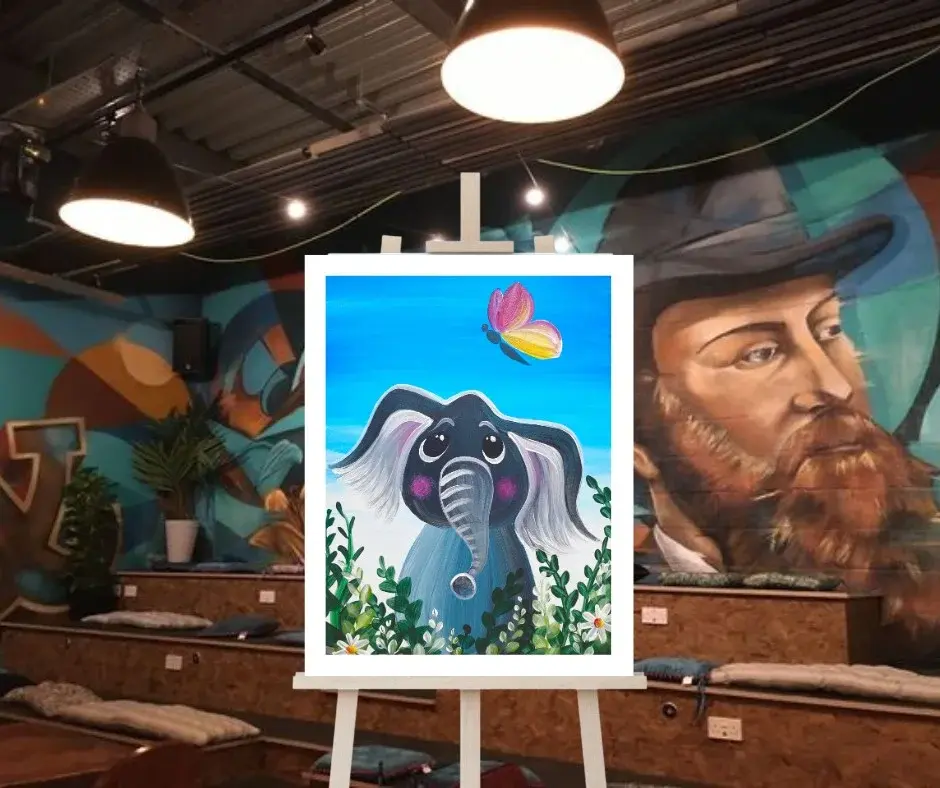 Family Paint Along - The Elephant