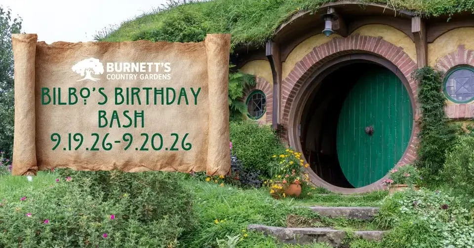 Burnett's Country Gardens Bilbo's Birthday Bash 2026