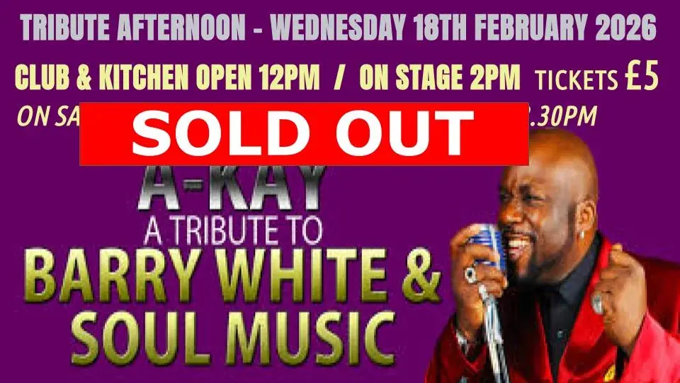 Wednesday Afternoon - Barry White Tribute