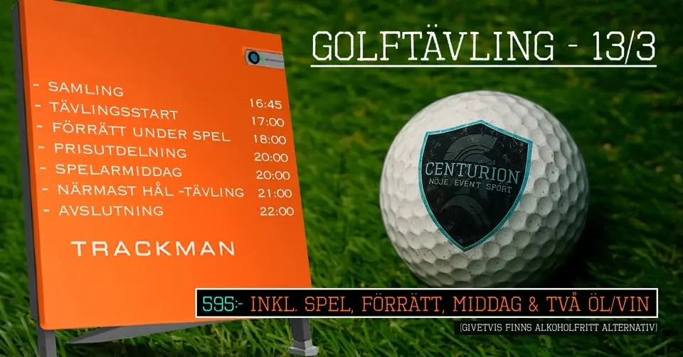 Golftävling på Centurion i Sickla🏌️‍♂️