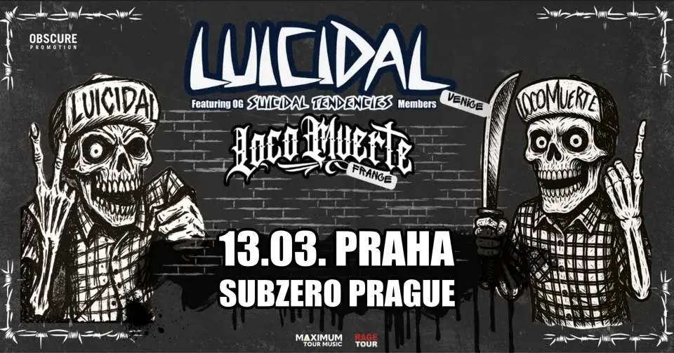 LUICIDAL (OG SUICIDAL TENDENCIES MEMBERS), LOCO MUERTE - 2026