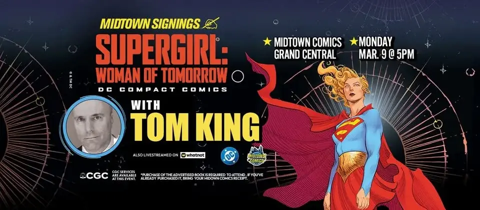 Tom King signing Supergirl Woman of Tomrrow DC Compact ed