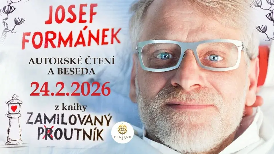 Josef Formánek – Autorské čtení z knihy Zamilovaný poutník + beseda
