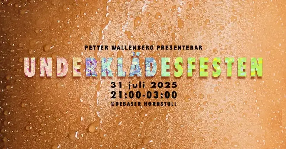 🩲 Underklädesfesten 2025 på Debaser Strand 🎉✨
