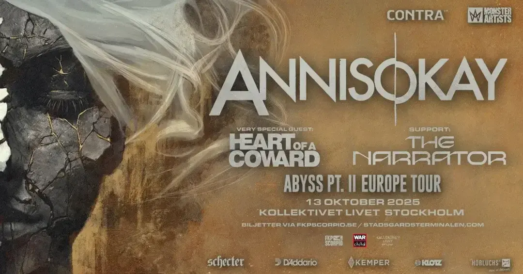 Annisokay + Heart Of A Coward + The Narrator 🎸
