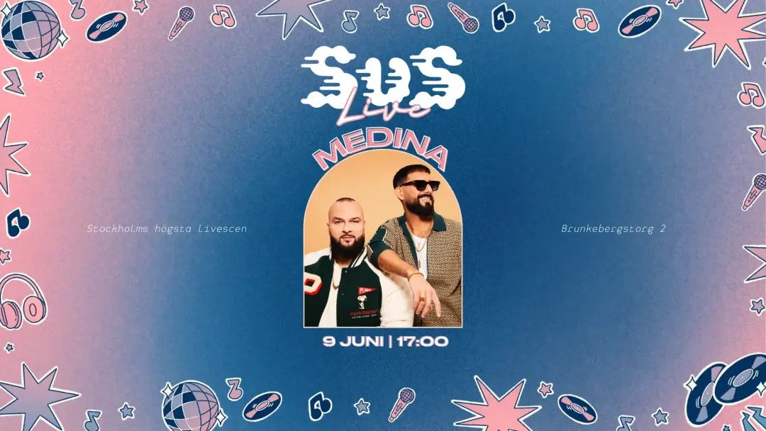 SUS Live: MEDINA på Stockholms högsta livescen! 🎤🌆✨