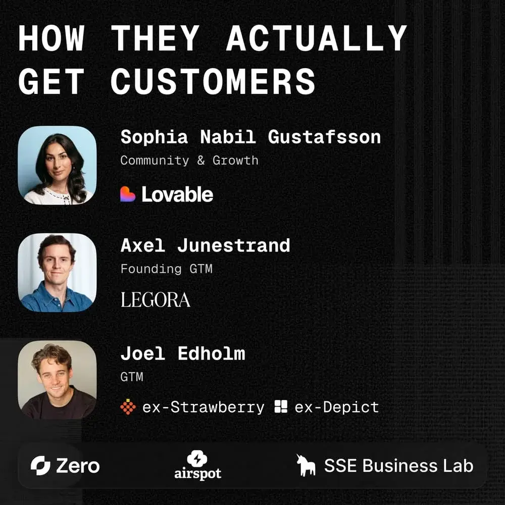 How They Actually Get Customers €€€ Lessons from Lovable, Legora & Strawberry