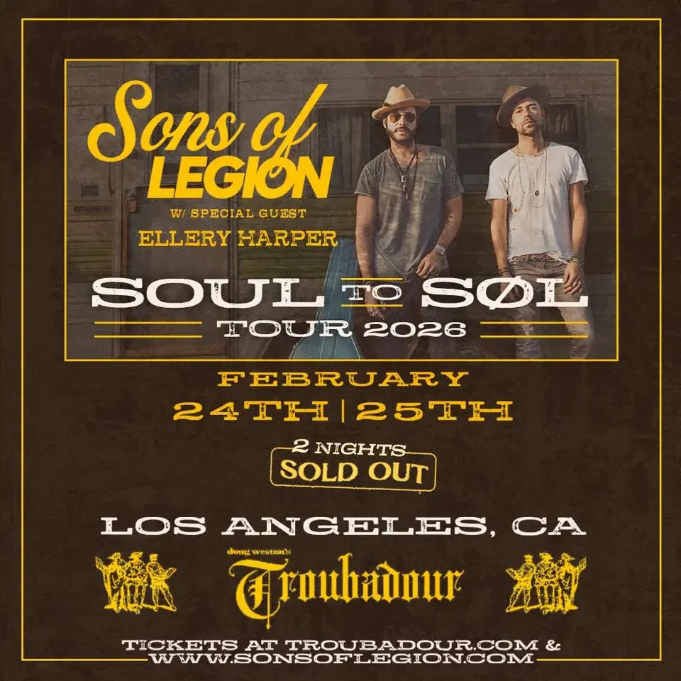 SOLD OUT! Sons of Legion w/ Ellery Harper at Troubadour