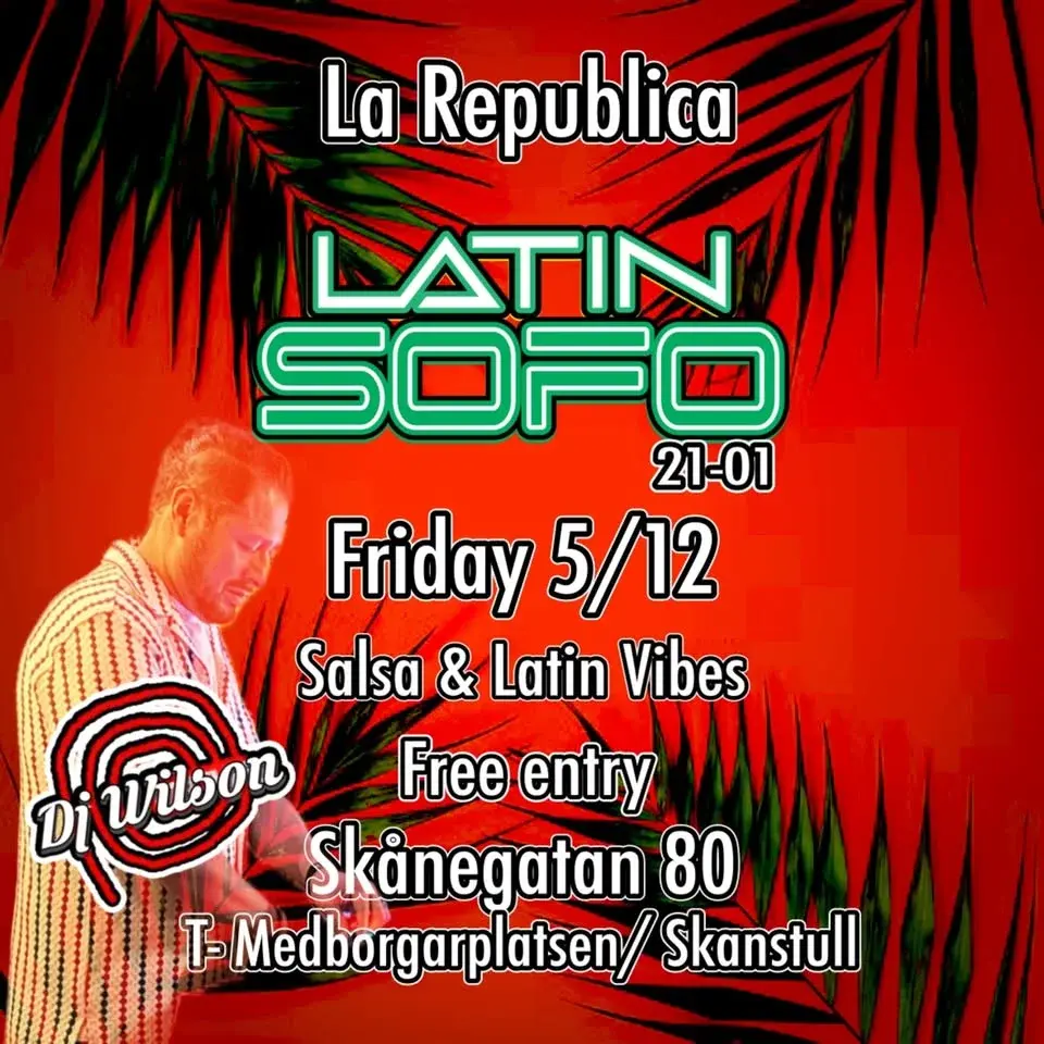SOFO LATIN! Free entry