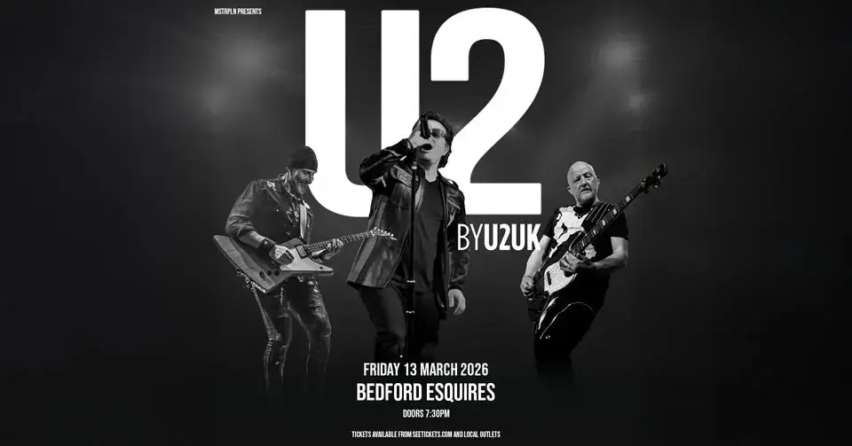 U2UK – The Ultimate Tribute to U2 - Fri 13th March, Bedford Esquires 