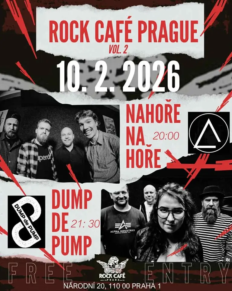 NAHOŘE NA HOŘE a DUMP DE PUMP v ROCK CAFÉ