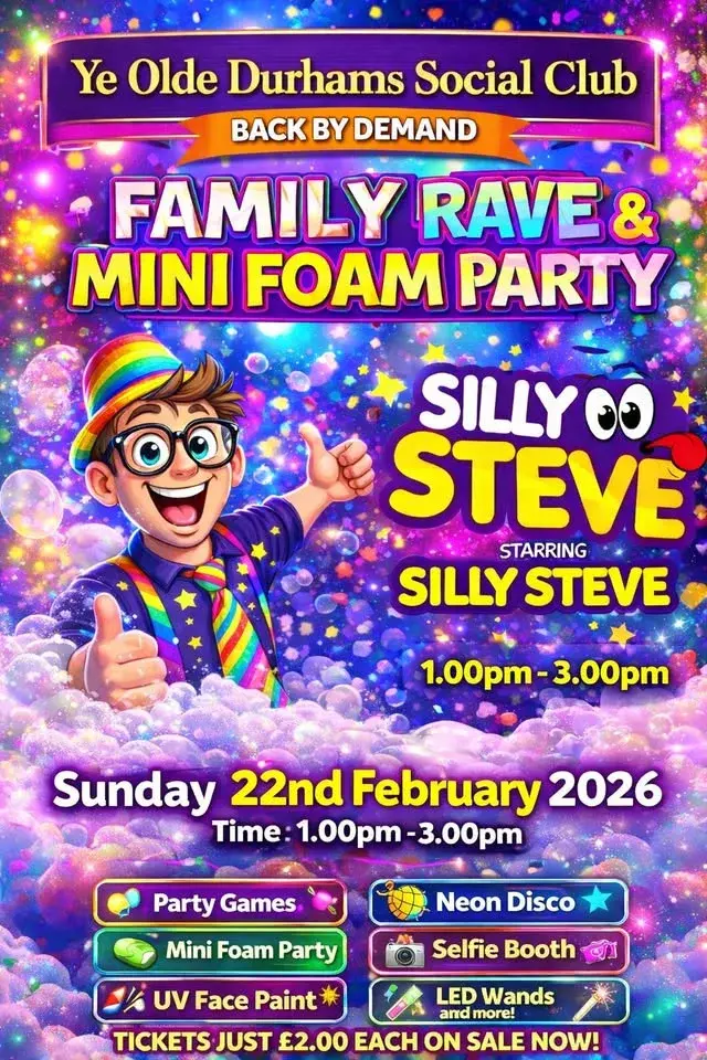 Family Rave and mini foam party