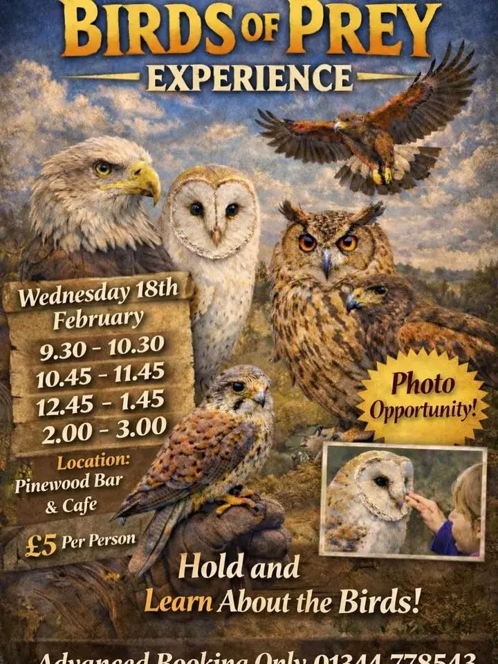 Bird of Prey Experience at Pinewood Bar & Cafe