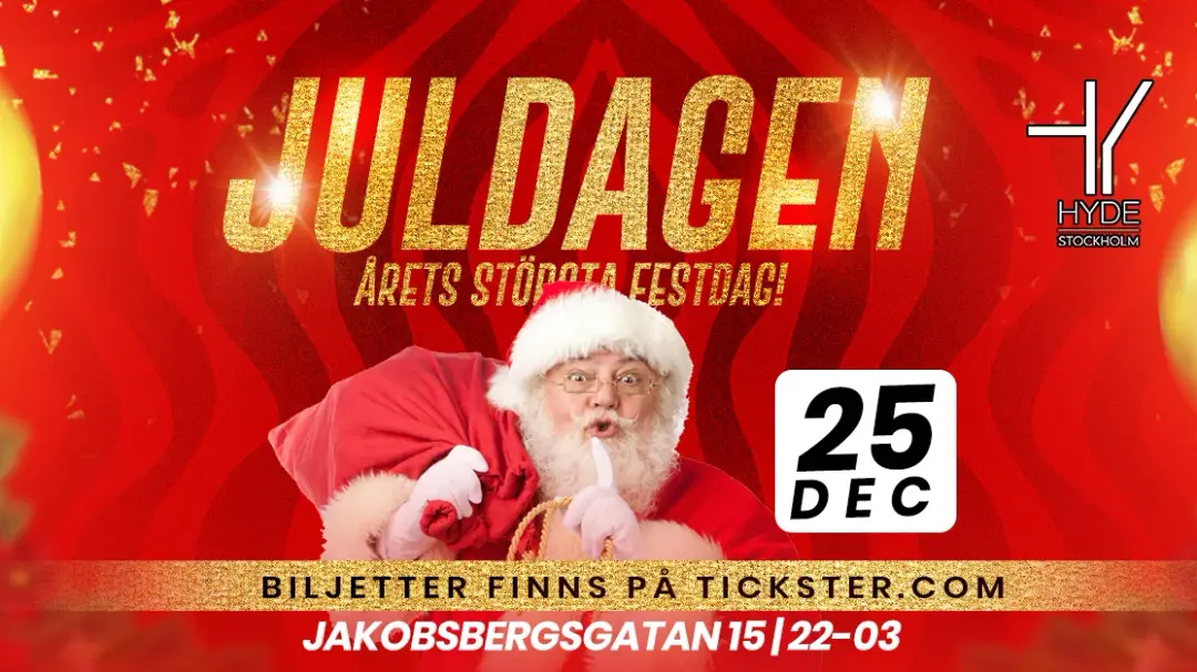 Juldagen 25 December på HYDE Stockholm