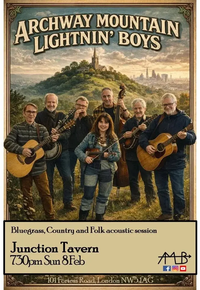 Bluegrass session with the Lightnin'Boys at Junction Tavern in Tufnell Park!