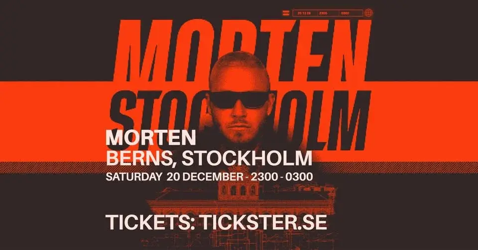 MORTEN - BERNS STOCKHOLM - SATURDAY DEC 20th
