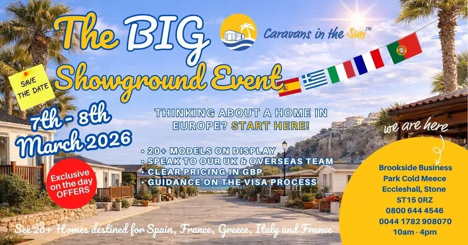 Caravans In The Sun - Big Showground Event 7th + 8th March