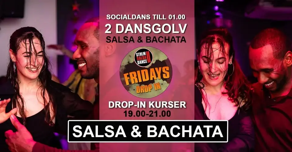 Salsa & Bachata drop-in 13 mars på Stockholm Salsa Dance! 