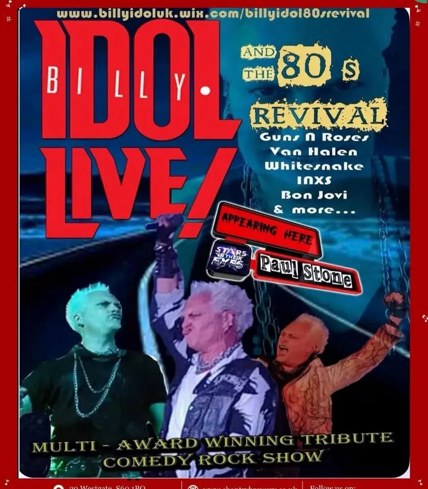 Billy Idol tribute plus hits from the 80’s