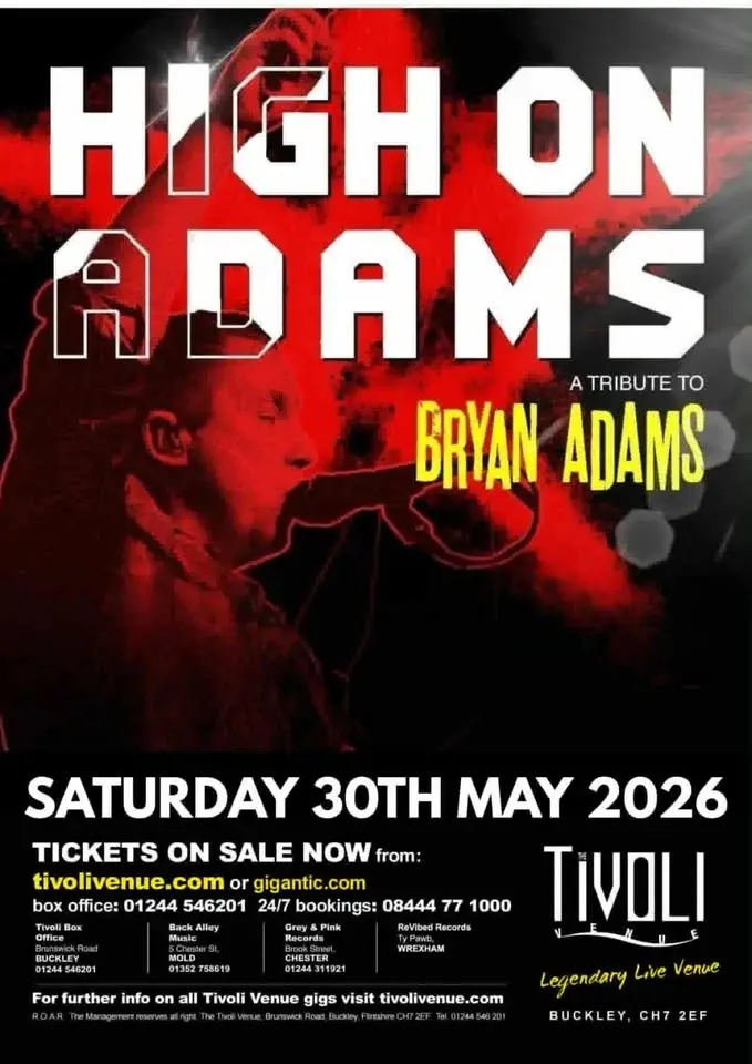 Bryan Adams Tribute @ The Tivoli Venue BUCKLEY