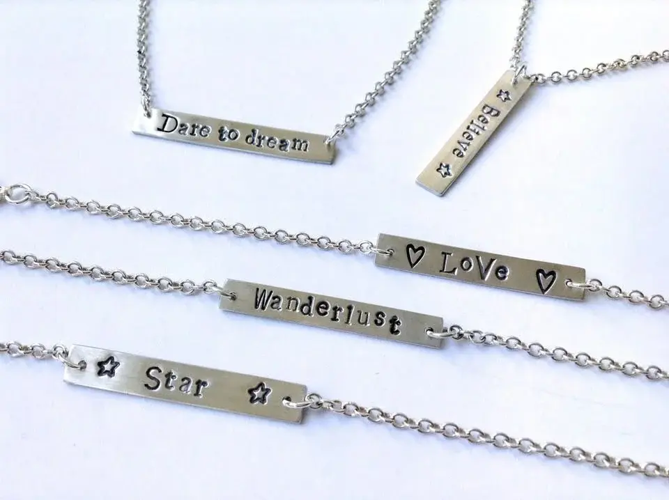 Silver necklace or bracelet with Julie Pratt