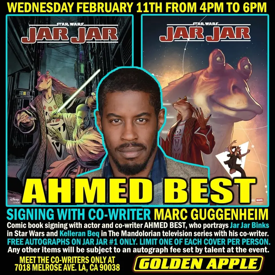 Jar Jar Marvel Comic Signing with Ahmed Best and Marc Guggenheim