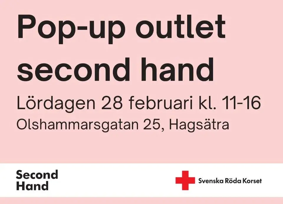 Pop-up outlet second hand Hagsätra